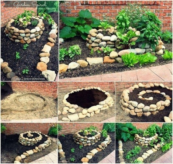 Vegetable Garden Spiral wonderfuldiy