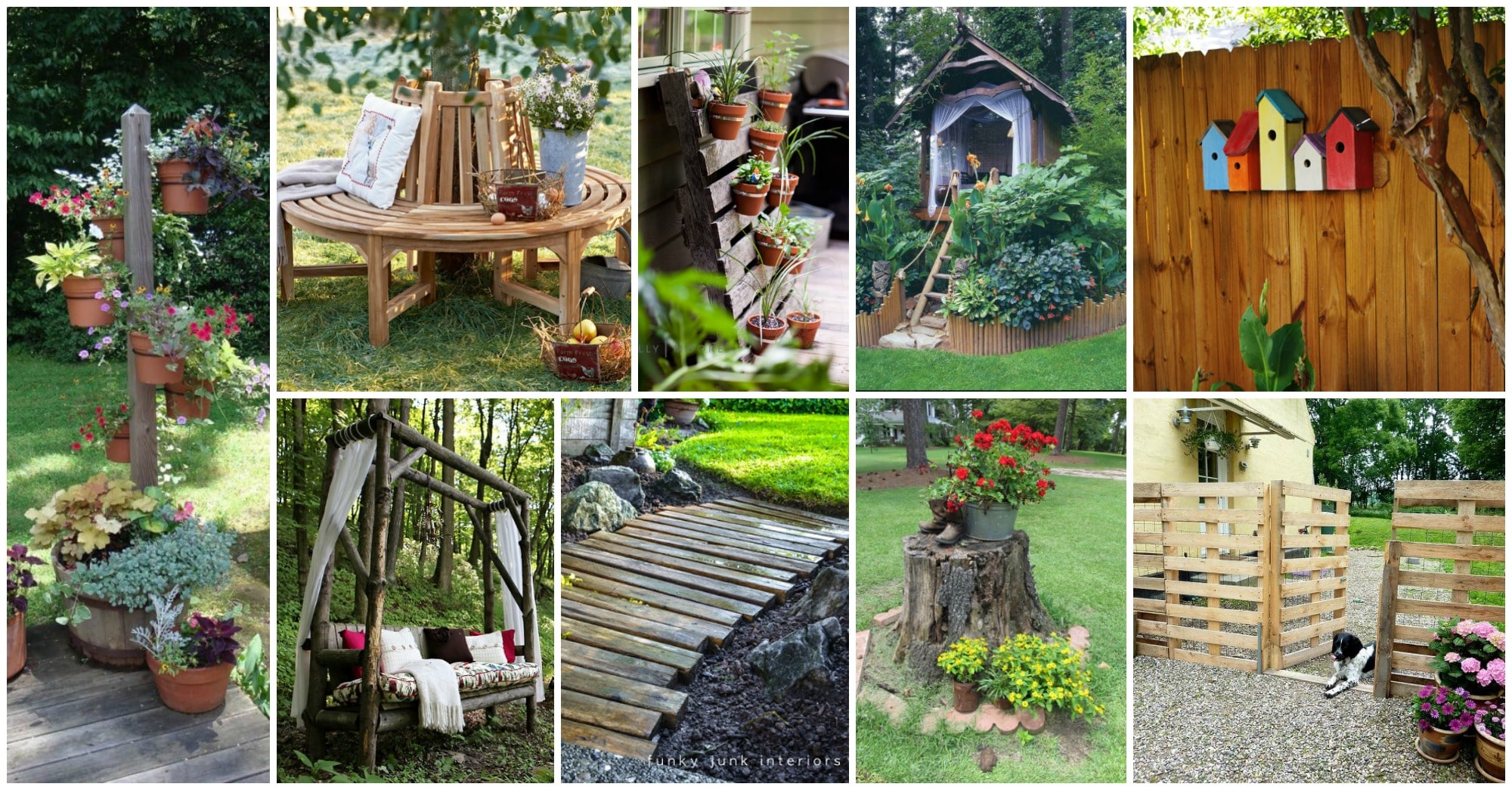 15 Awesome DIY  Wooden Decoration  For Your Garden