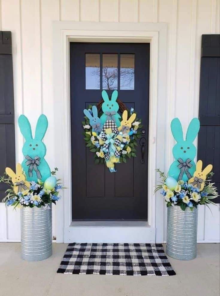 adorable easter porch decor 4