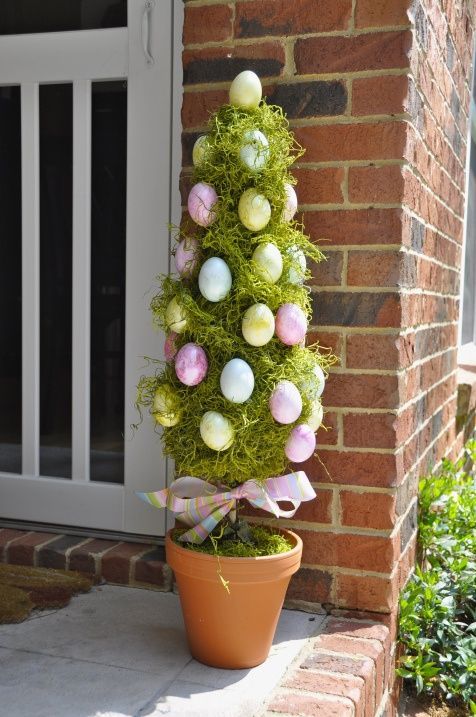 adorable easter porch decor 6