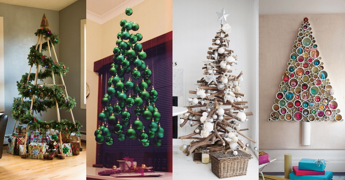 alternative ideas for christmas trees