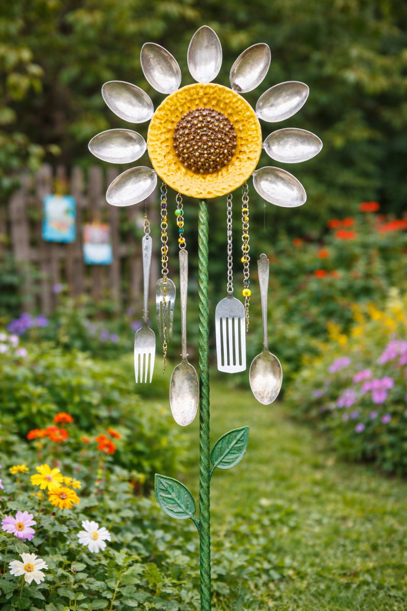Amazing DIY Garden Decorations From Old Things amazing diy garden decorations made from old things 8