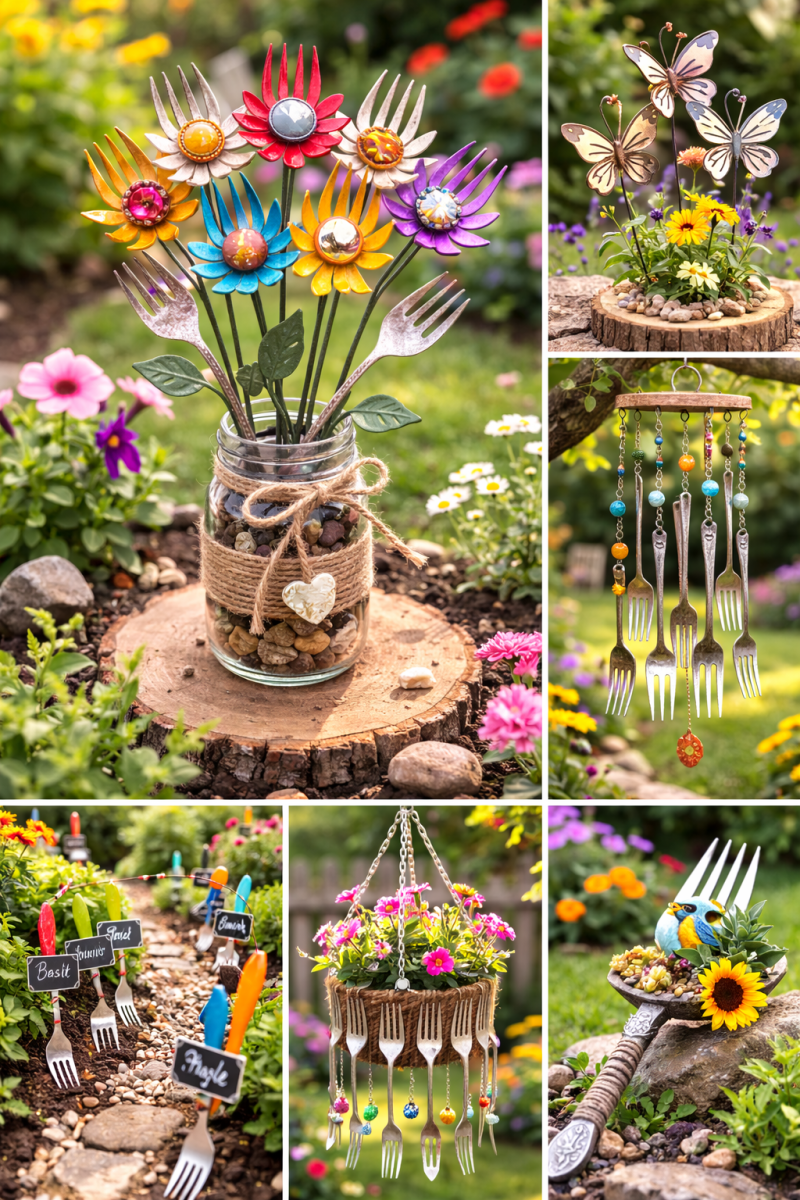 Amazing DIY Garden Decorations From Old Things amazing diy garden decorations made from old things 9