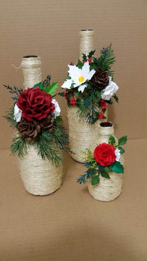 amazing jute bottle decoration ideas 8