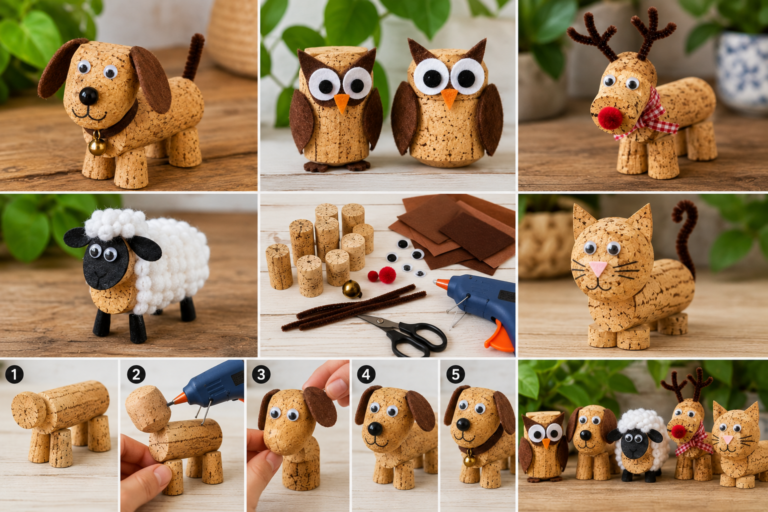 Animals Made with Cork Stoppers: Creative DIY Ideas for Charming Recycled Crafts Animals Made with Cork Stoppers: Creative DIY Ideas for Charming Recycled Crafts animals made with cork stoppers 6