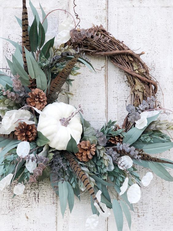 autumn wreath ideas made natural elements 11