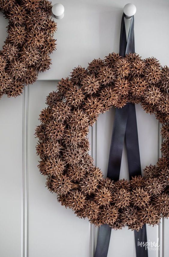 autumn wreath ideas made natural elements 14