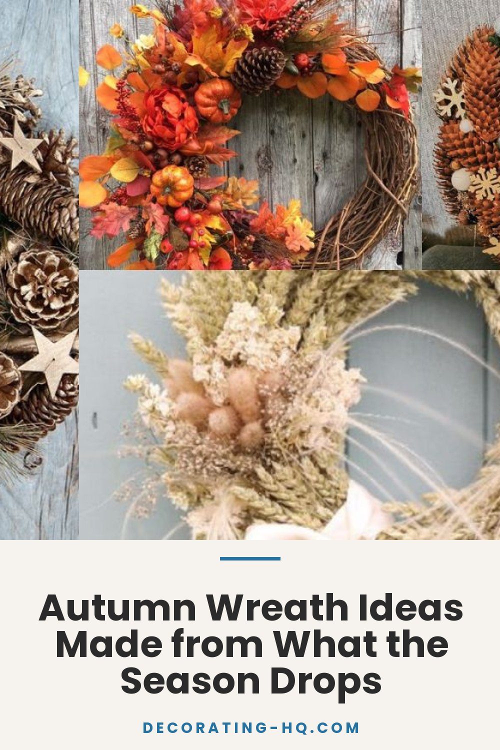 Autumn Wreath Ideas Made from What the Season Drops
