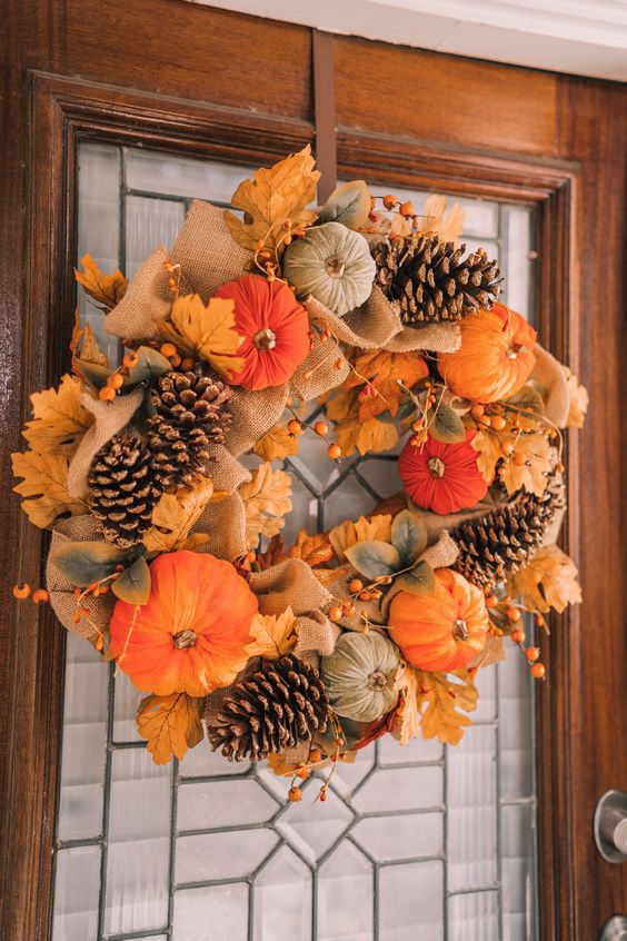 autumn wreath ideas made natural elements 9