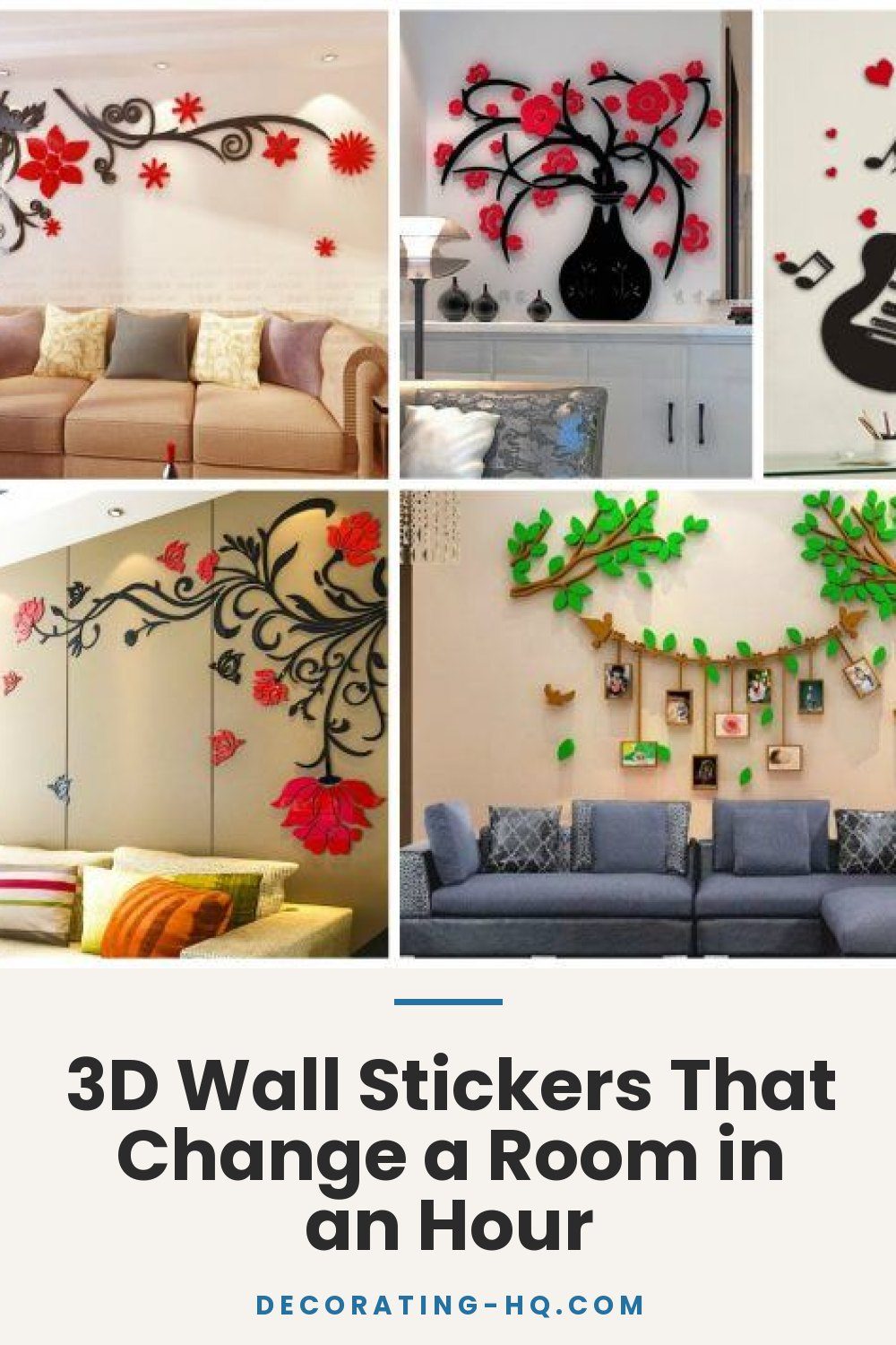 3D Wall Stickers That Change a Room in an Hour