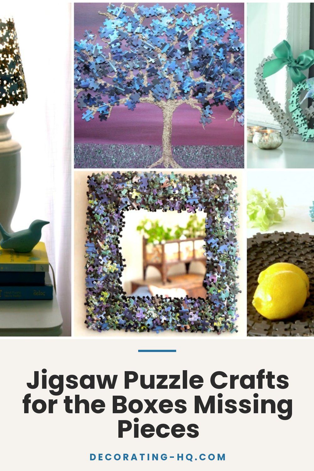 Jigsaw Puzzle Crafts for the Boxes Missing Pieces