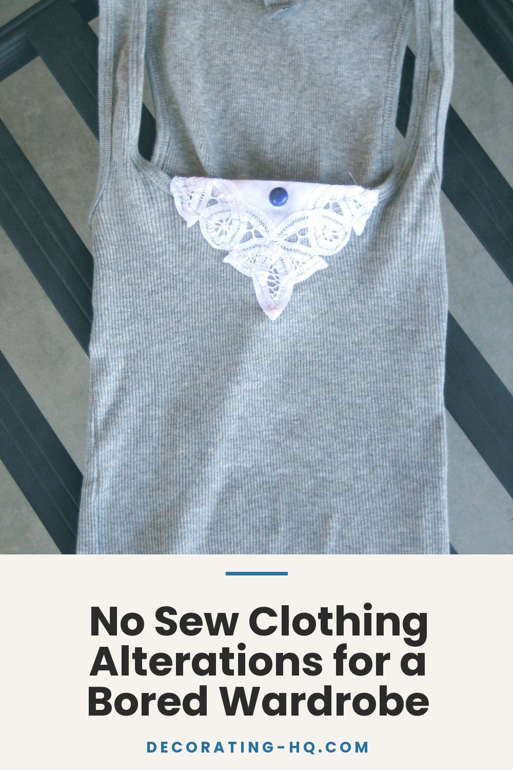 No Sew Clothing Alterations for a Bored Wardrobe