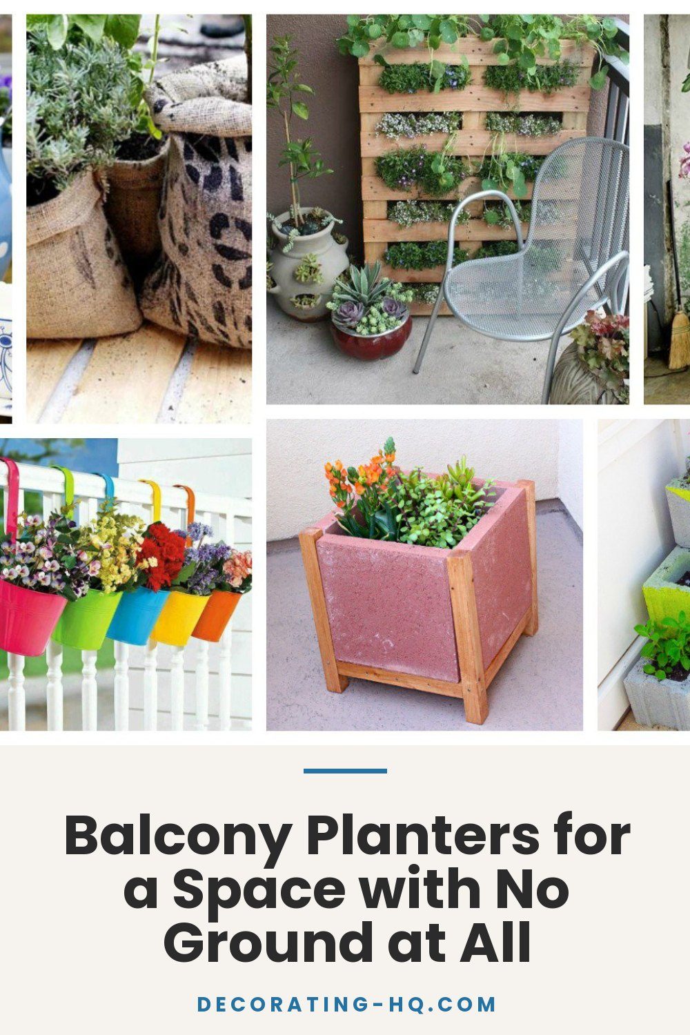 Balcony Planters for a Space with No Ground at All