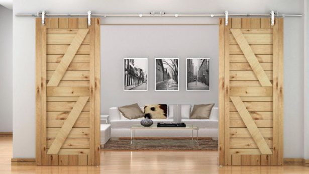 15+ Charming Barn Doors Reuse Ideas