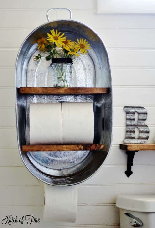 20+ Brilliant DIY Bathroom Shelf Ideas