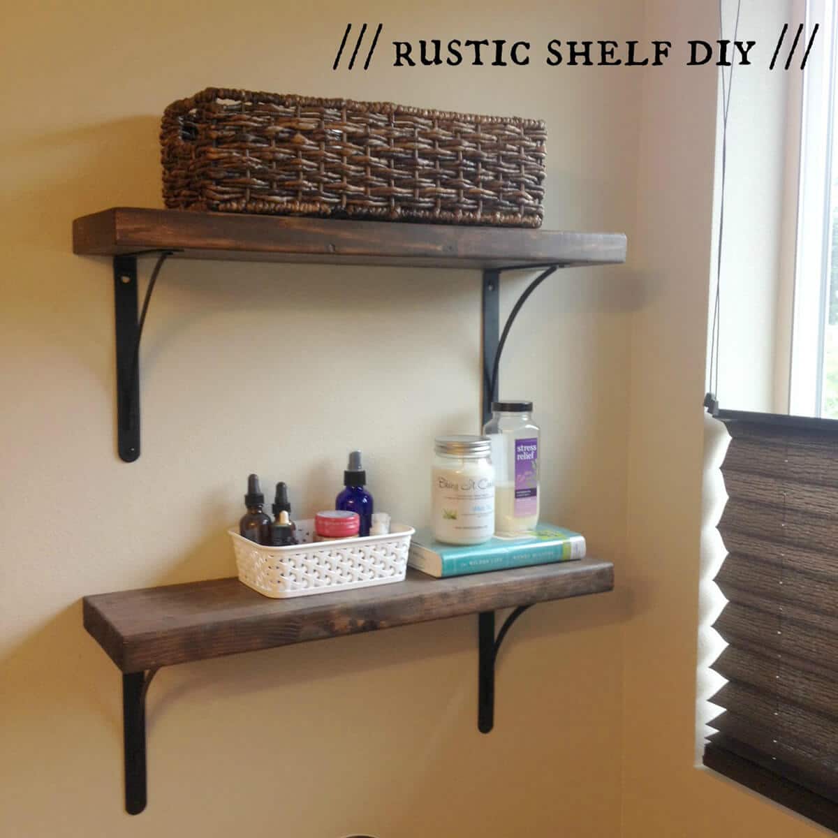 20+ Brilliant DIY Bathroom Shelf Ideas