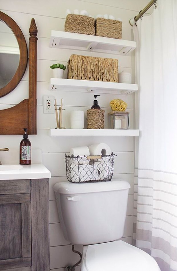 15+ Lovely DIY Bathroom Storage Ideas