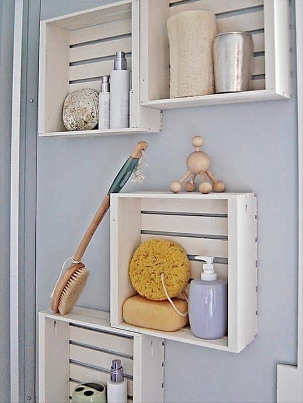 15+ Lovely DIY Bathroom Storage Ideas