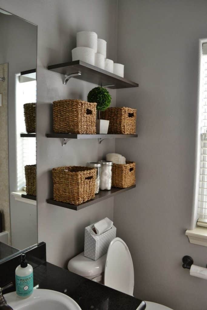 15+ Lovely DIY Bathroom Storage Ideas