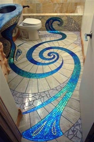 Wonderful & Cool Bathroom Tiles