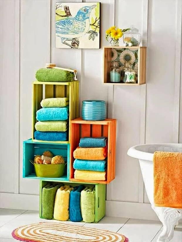 15+ Fantastic Bathroom Towel Storage Ideas