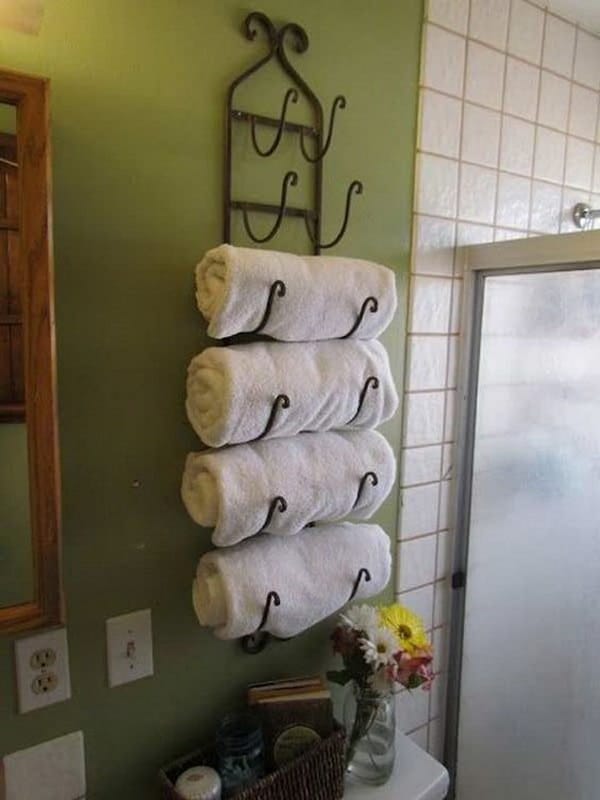 15+ Fantastic Bathroom Towel Storage Ideas