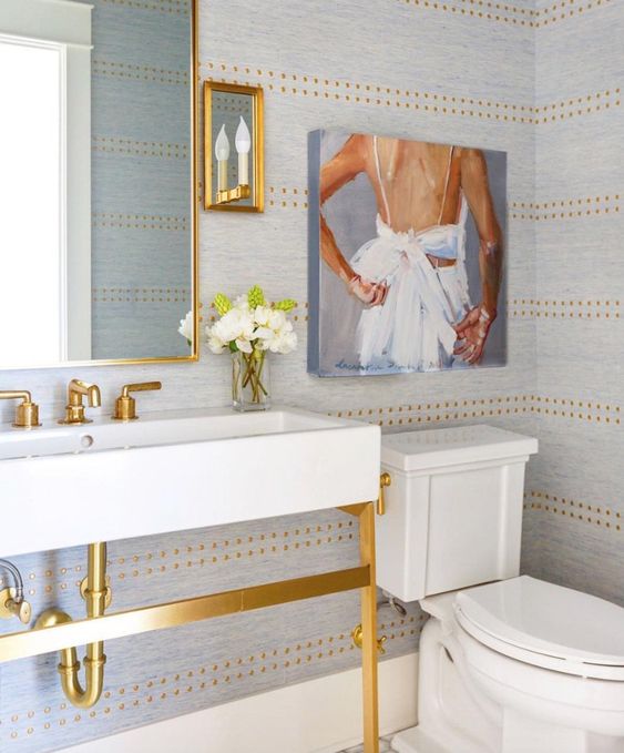 15+ Bathroom Wallpaper Ideas