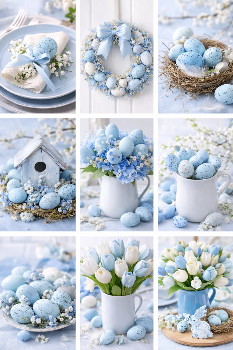 Beautiful Blue Easter Decorating Ideas Beautiful Blue Easter Decorating Ideas beautiful blue easter decorating ideas 5