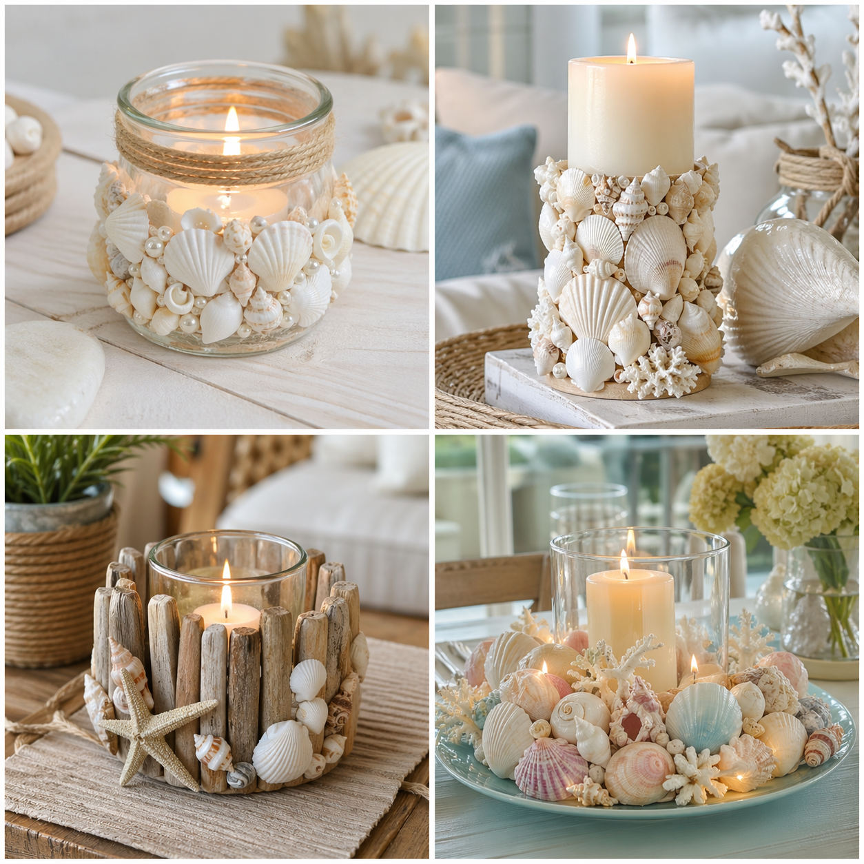 Beautiful Candle Holders with Seashells for Your Home Beautiful Candle Holders with Seashells for Your Home beautiful candle holders with seashells 1