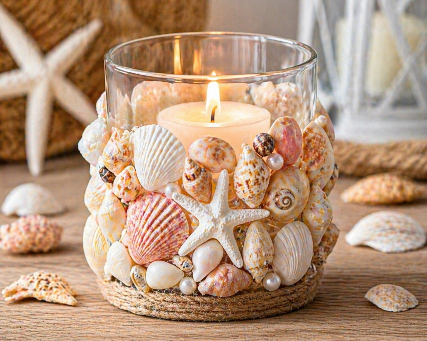 Beautiful Candle Holders with Seashells for Your Home Beautiful Candle Holders with Seashells for Your Home beautiful candle holders with seashells 2