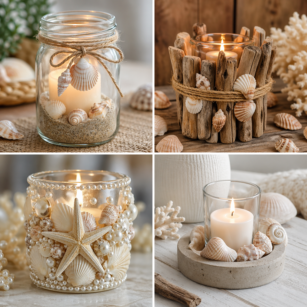Beautiful Candle Holders with Seashells for Your Home Beautiful Candle Holders with Seashells for Your Home beautiful candle holders with seashells 7