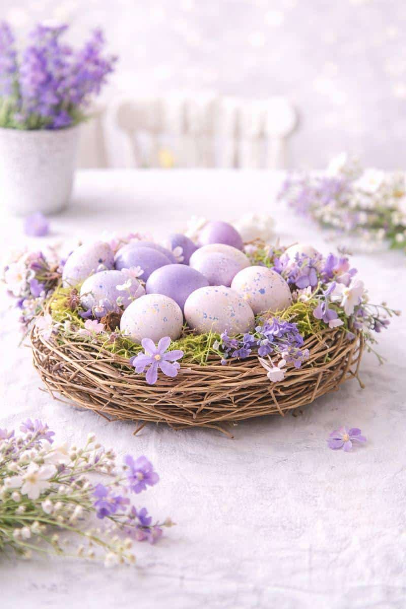 beautiful lilac centerpiece ideas for easter 6