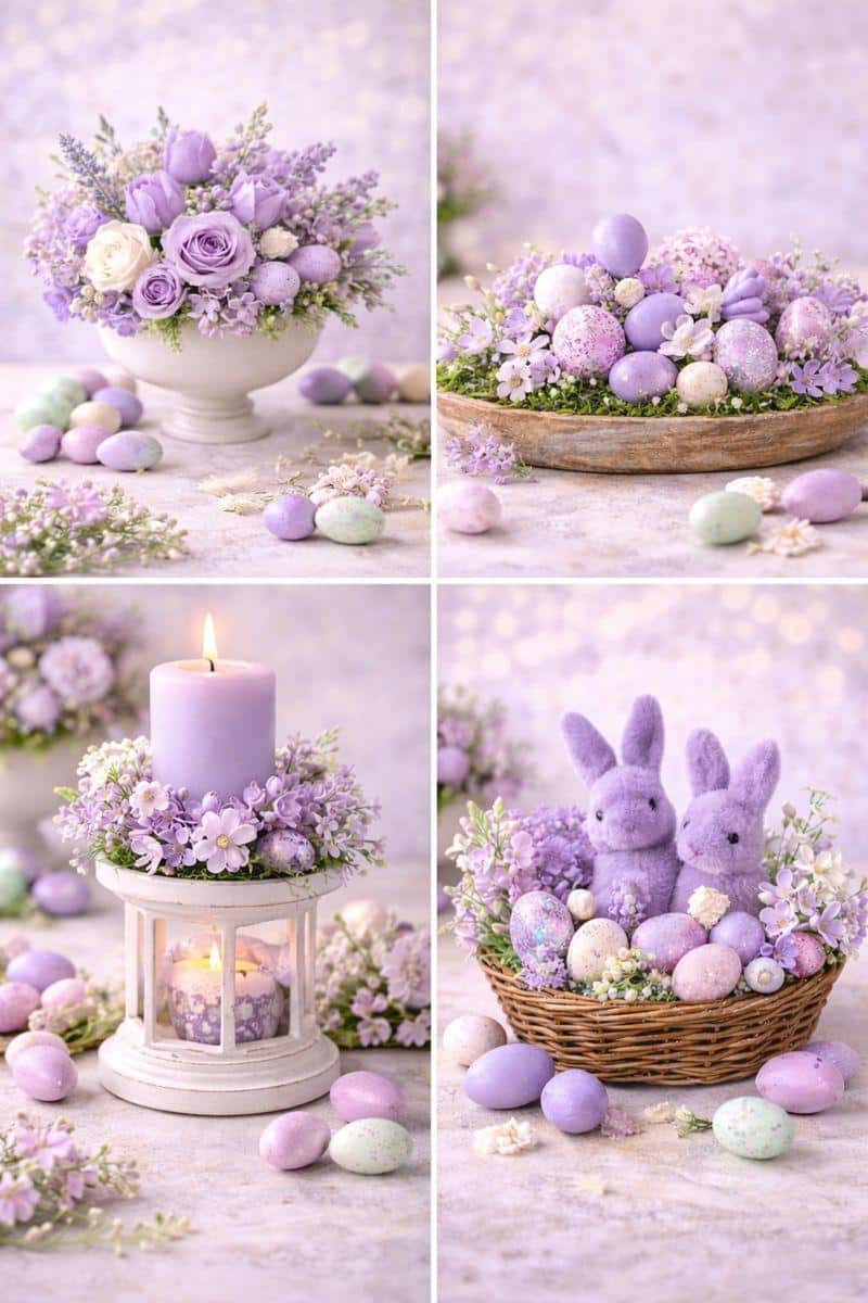 beautiful lilac centerpiece ideas for easter