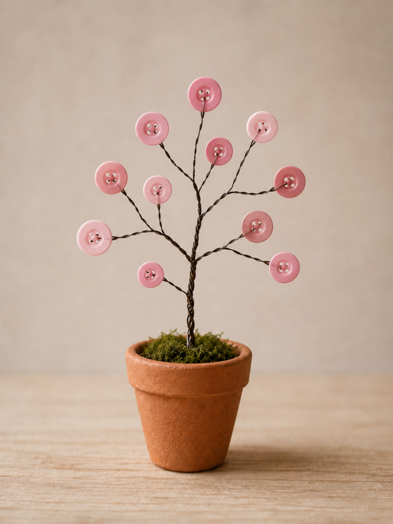 How to make beautiful trees with wire and buttons How to make beautiful trees with wire and buttons beautiful trees with wire and buttons 1