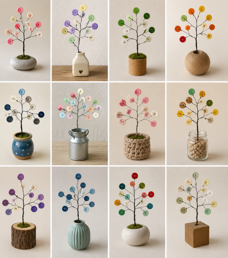 How to make beautiful trees with wire and buttons How to make beautiful trees with wire and buttons beautiful trees with wire and buttons 2