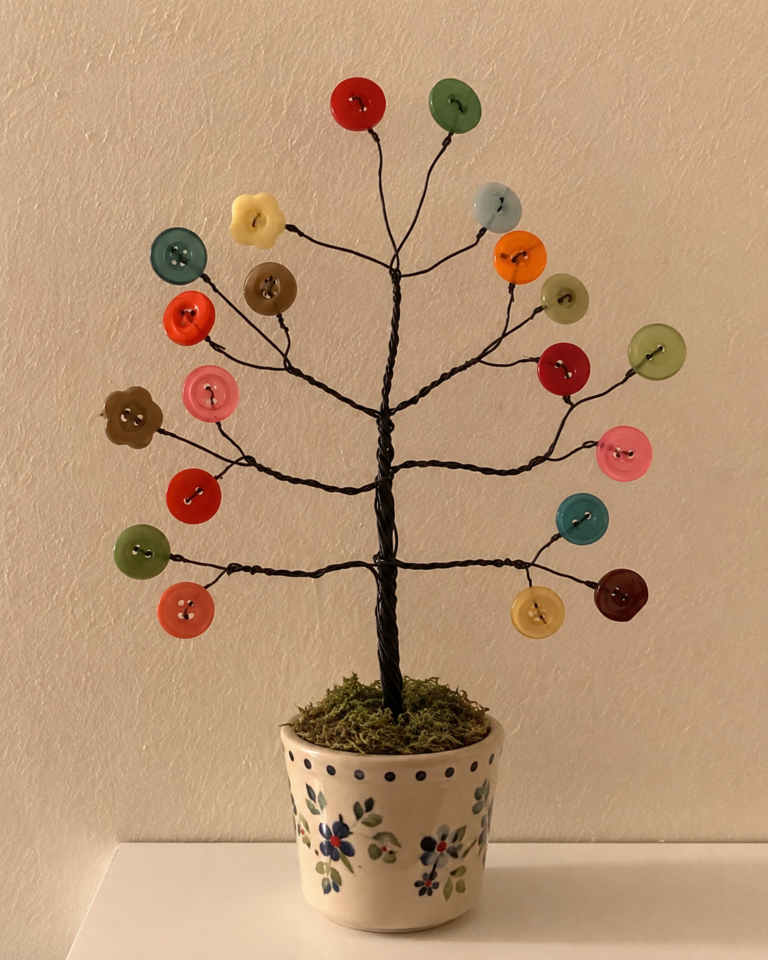 How to make beautiful trees with wire and buttons How to make beautiful trees with wire and buttons beautiful trees with wire and buttons 3