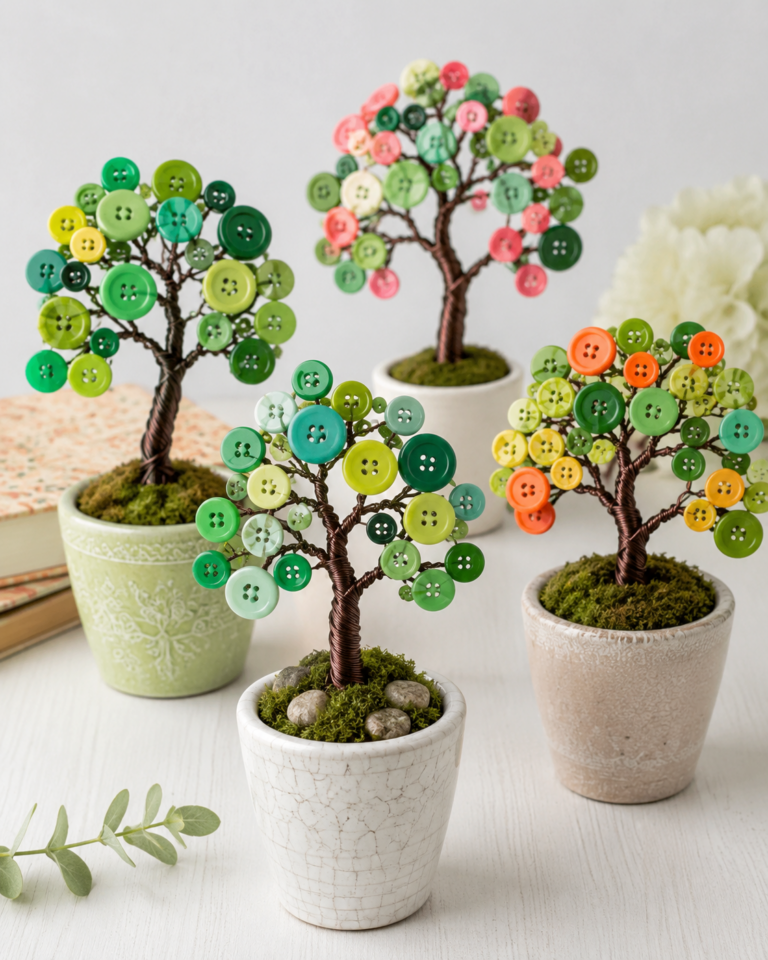 How to make beautiful trees with wire and buttons How to make beautiful trees with wire and buttons beautiful trees with wire and buttons