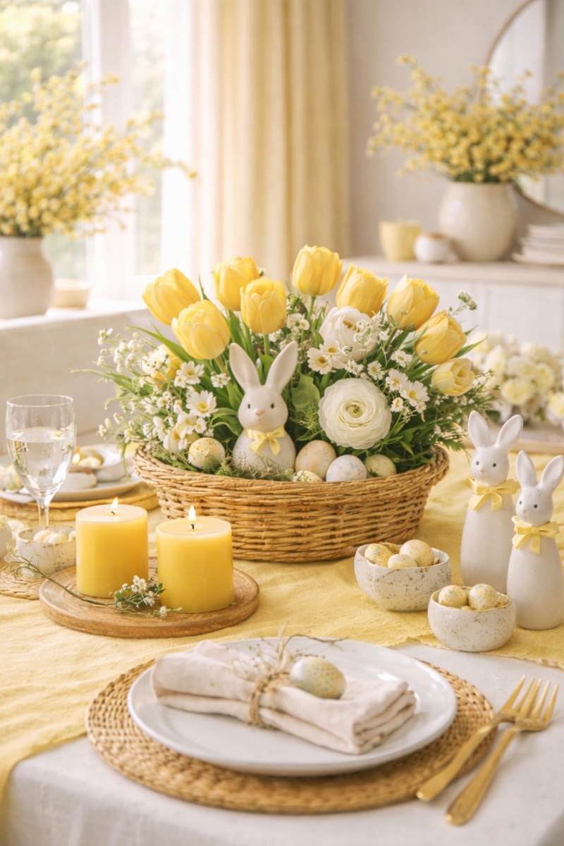 Beautiful Yellow Easter Decoration Ideas: A Warm, Luminous Spring Awakening beautiful yellow easter decoration ideas 7