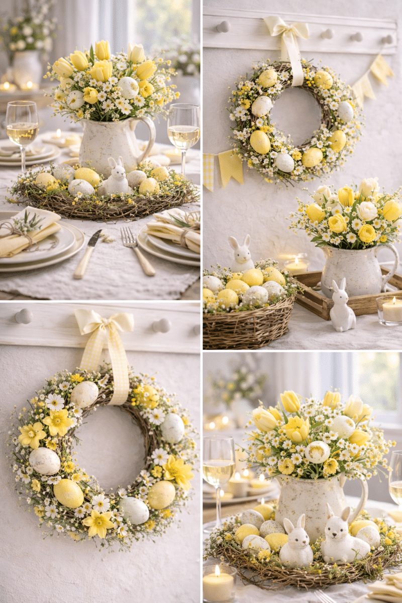beautiful yellow easter decoration ideas