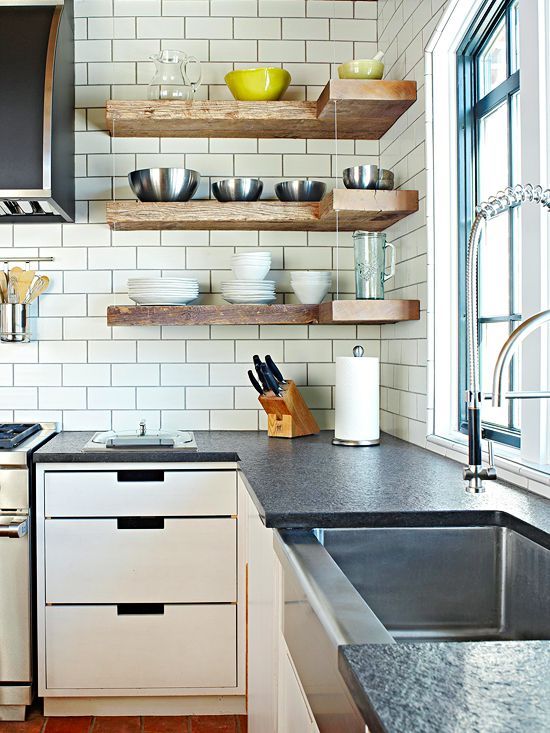 Best Ideas for Open Kitchen Shelves: A Stylish and Functional Choice