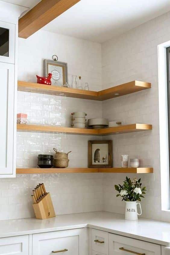 best ideas for open kitchen shelves 4