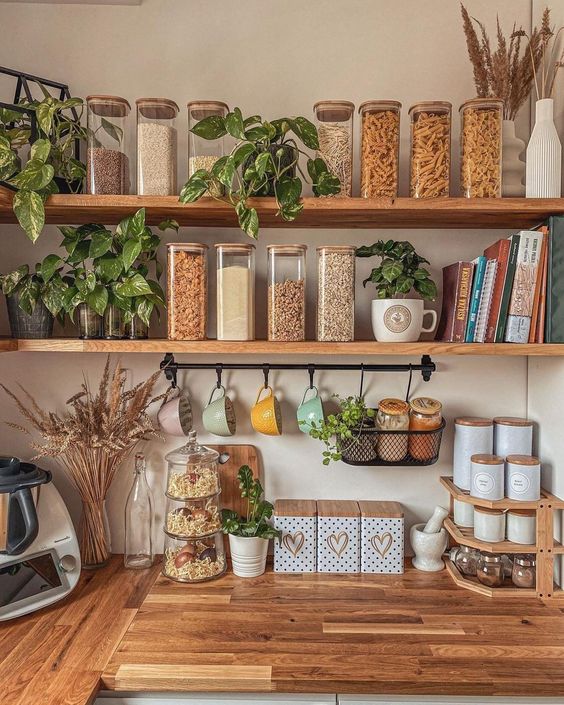 best ideas for open kitchen shelves
