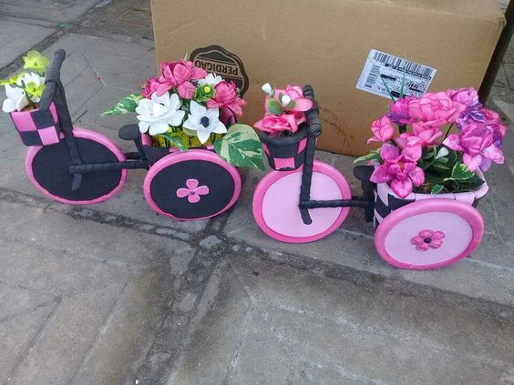 Bicycles made from margarine packets