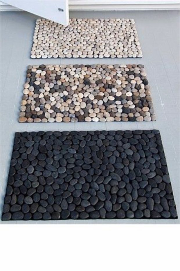 black pebbles decor ideas 6