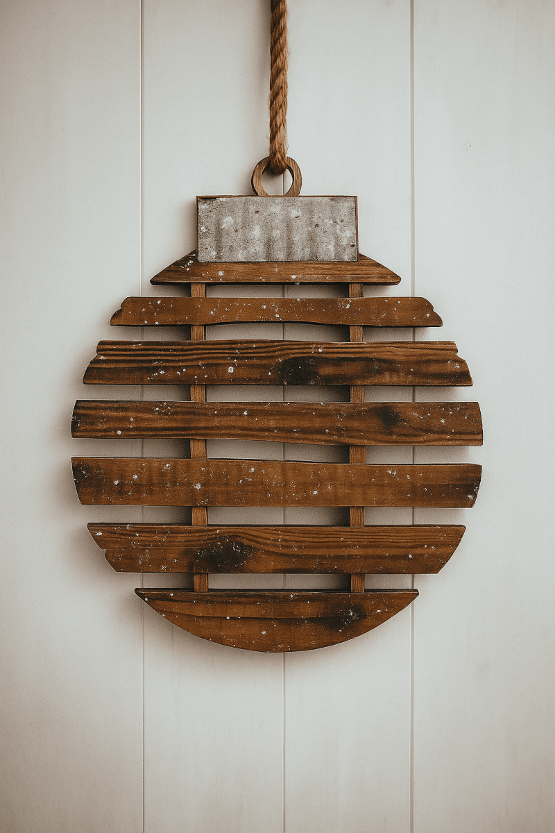 boules de noel geantes fabriquees a partir de palettes en bois 5