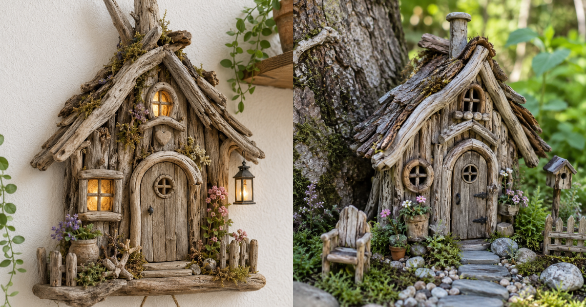 Build Cozy Driftwood Fairy Houses: Creative DIY Ideas for an Enchanted Garden Build Cozy Driftwood Fairy Houses: Creative DIY Ideas for an Enchanted Garden build cozy driftwood fairy houses 3