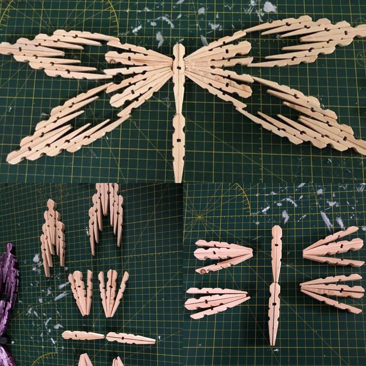 butterflies crafted with clothespins 1