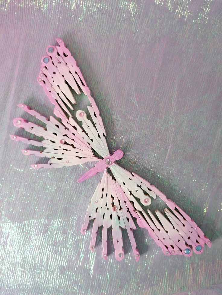 butterflies crafted with clothespins 4