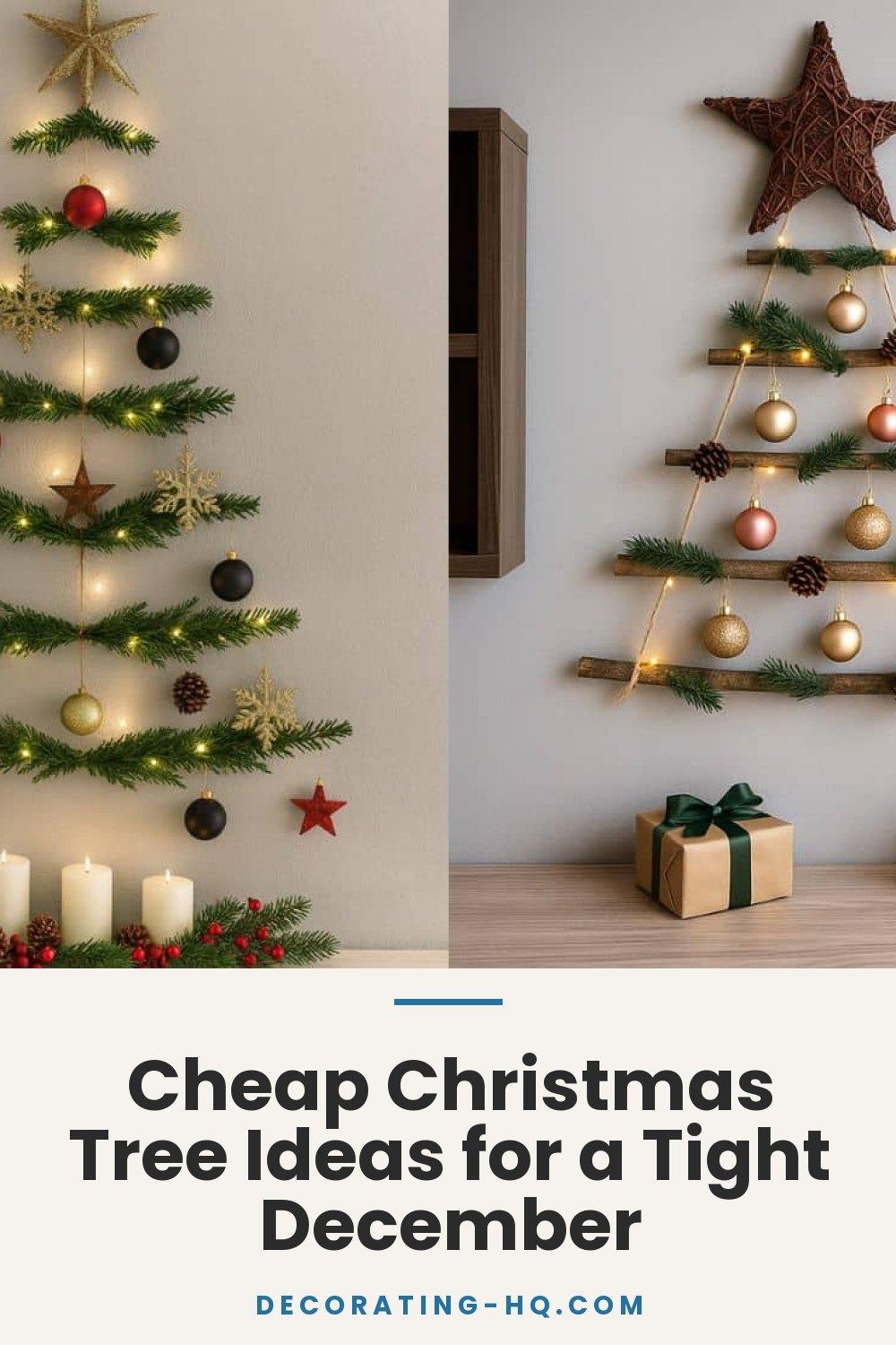 Cheap Christmas Tree Ideas for a Tight December
