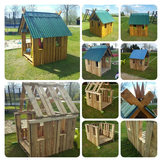 childrens houses made with pallets 11